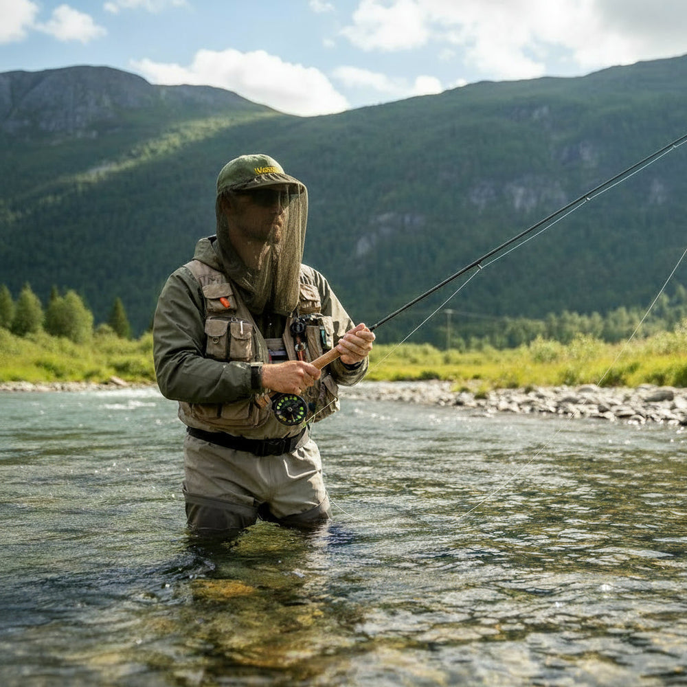 Vangen | Fiske-Cap med Myggnett