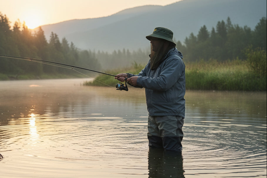 Vangen | Fiskehatt med integrert Myggnett