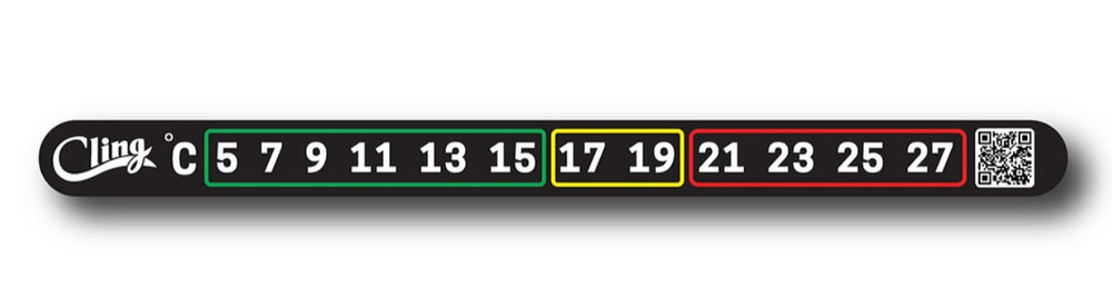 Cling | Temperature Tape - Stick on thermometer Celcius