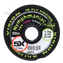 Vision Nymphmaniac Two Tone Tippet - Vision, tippet, fortommer-tippets, tippet materiale