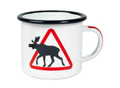 Kaffekopp Elg motiv 3,6dl | Emaljekopp - Jakt