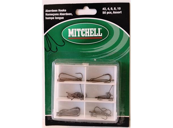 Aberdeen Kroksett fra Mitchell | 50stk - Flue.no - Fiskekroker