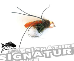Andre Brun´s Vårfluepuppe Mottled Red | Signature - Flue.no - Fiskefluer