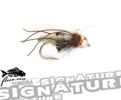 Andre Brun´s Vårfluepuppe Olive/Brown | Signature - Flue.no - Fiskefluer