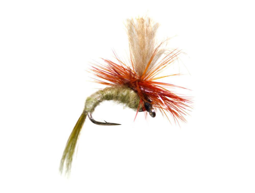 CDC Parachute Pale Olive - Flue.no - Fiskefluer