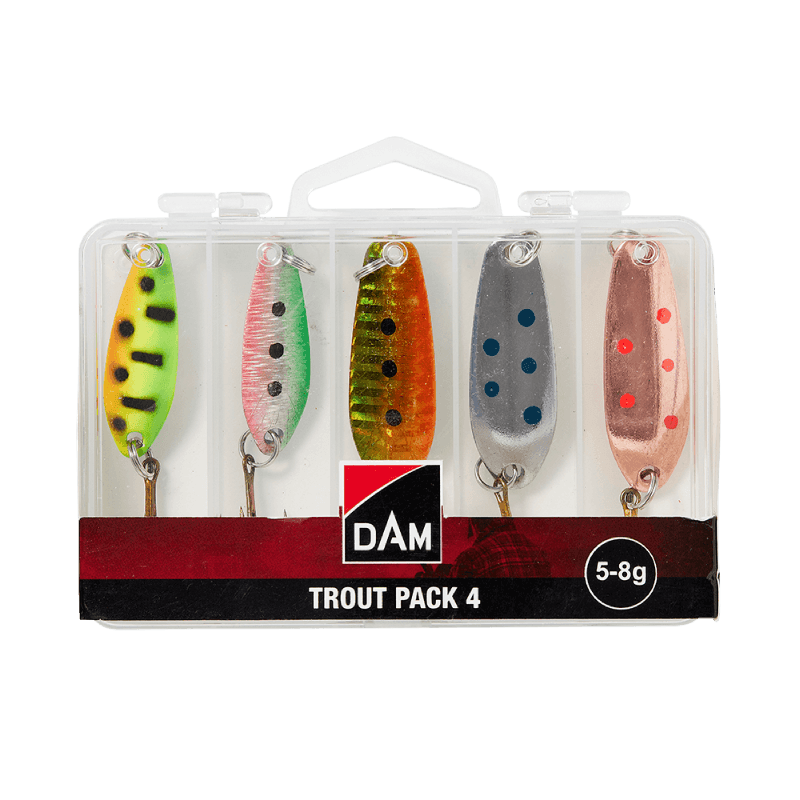 DAM | TROUT PACK 4 SLUKSETT 5-8G - Flue.no - Fiskeagn og -sluker