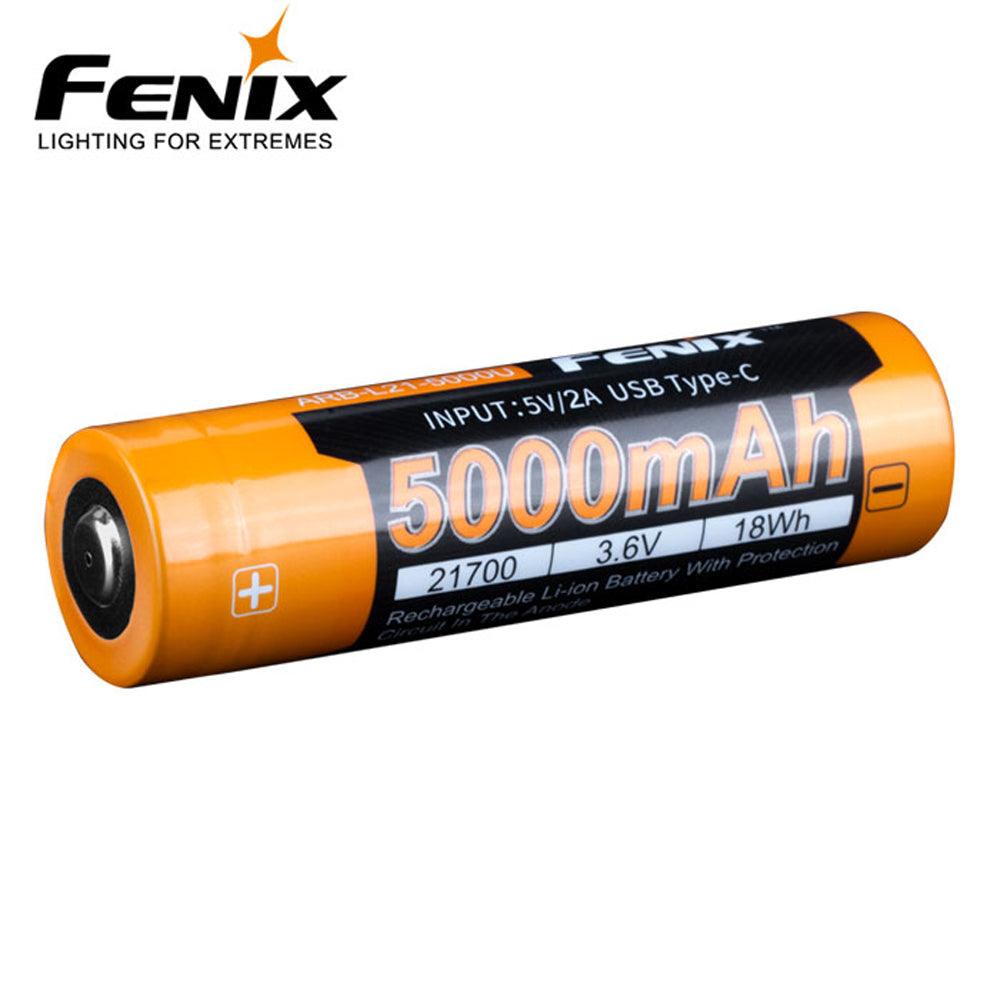 FENIX ARB-L21-5000U BATTERI 21700 USB 5000mAh - Batterier