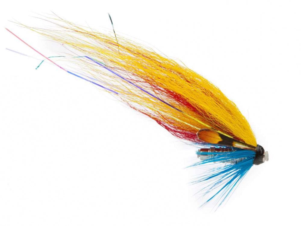GARY SILVER YELLOW/RED/SILVER TUBE FLY - Flue.no - Fiskefluer