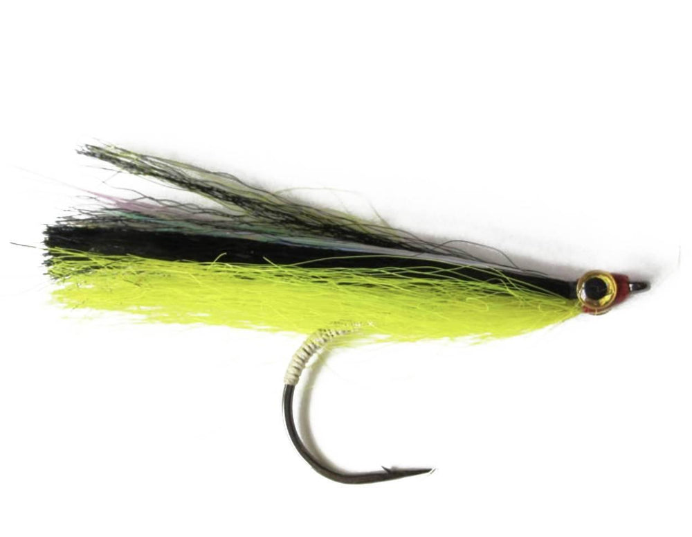 Gjeddefavoritt Sort/Gul - Flue.no - Fiskefluer