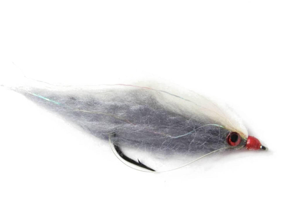 Gjeddefavoritt White/Grey - Flue.no - Fiskefluer