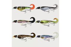 Headbanger Colossus Curly | Wobbler med jigg-hale - Flue.no - Jiggboks komplett med jigger