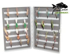 Lakseboksen | Flueboks - Flue.no - Komplett Flueboks med fluer