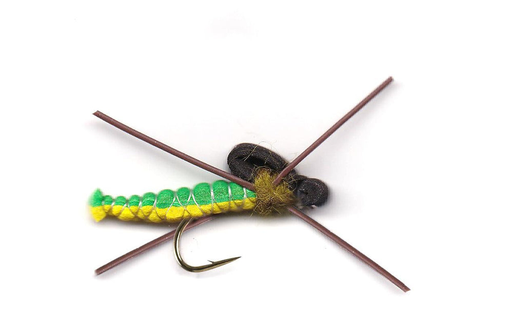 Lamar F-ismo Yellow Olive - Flue.no - Fiskefluer