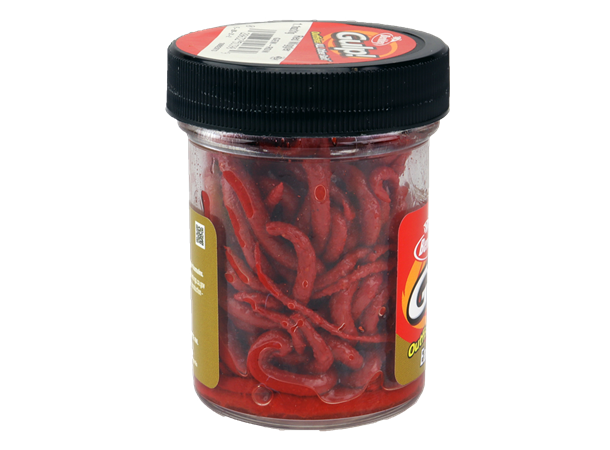 Meitemark Gulp kunstig rød 10cm | Berkley - Flue.no - Fiskeutstyr