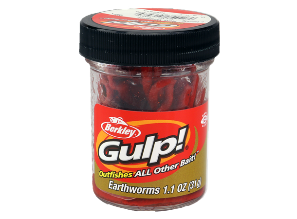 Meitemark Gulp kunstig rød 10cm | Berkley - Flue.no - Fiskeutstyr