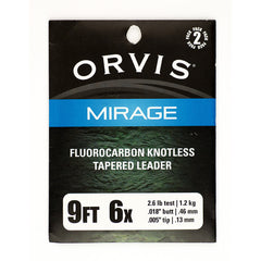 Orvis MIRAGE KNOTLESS LEADER 2 PK - Fluorcarbon - Flue.no - Fiskesener og -liner