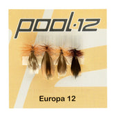 Pool 12 | Fluesett Europea 12 4 Pack - Flue.no - Fiskefluer