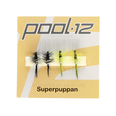 Pool 12 | Fluesett Superpuppan 4 Pack - Flue.no - Fiskefluer