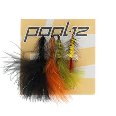 Pool 12 | Fluesett Wolly Bugger 4 Pack - Flue.no - Fiskefluer