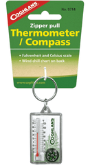 Termometer & Kompass | Nøkkelring - Leve ute