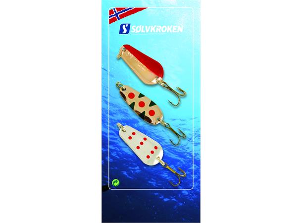 Sluksett Ørret I 3pk | Sølvkroken - Flue.no - Fiskeagn og -sluker