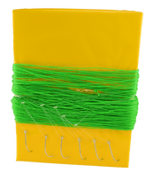 Sniksnøre 100m, 6 krok 4/0, 2mm - Flue.no - Fiskeutstyr