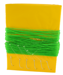 Sniksnøre 100m, 6 krok 4/0, 2mm - Flue.no - Fiskeutstyr