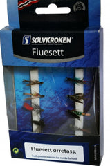 Sølvkroken | Fluesett Ørret assorterte - Flue.no - Fiskefluer
