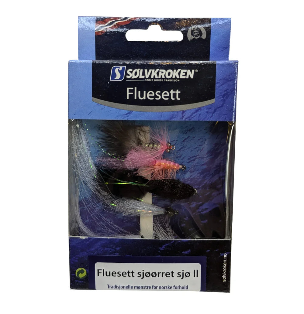 Sølvkroken | Fluesett Sjøørret sjø II - Flue.no - Fluesett