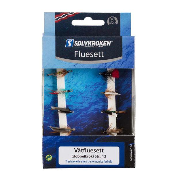 Sølvkroken | Våtfluesett Enkeltkrok - Flue.no - Fiskefluer