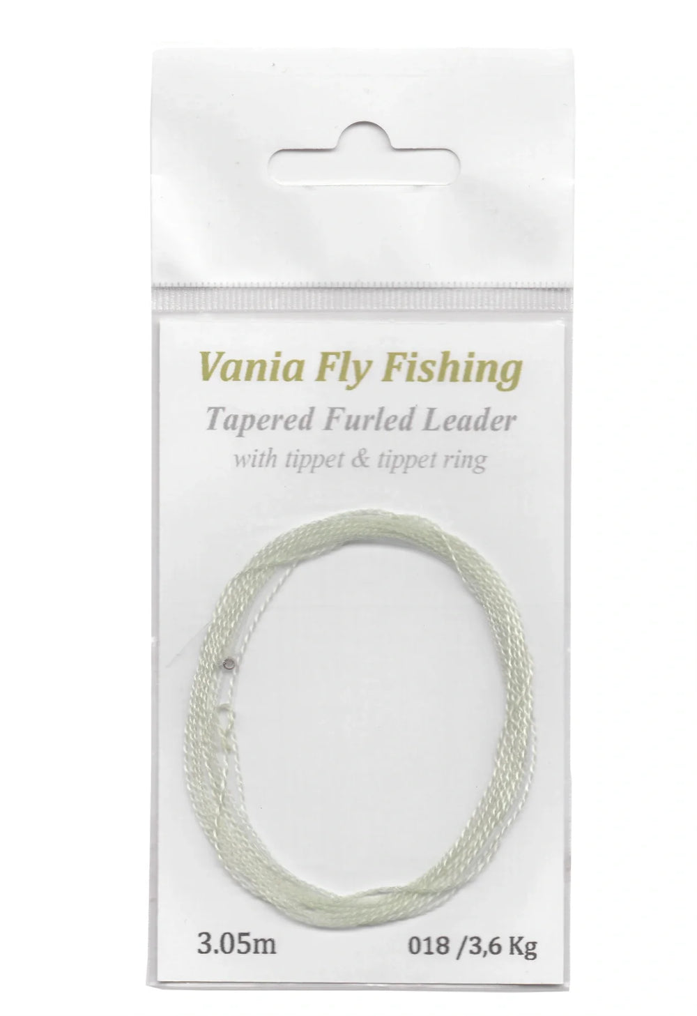 Vania | Tapert Furled Leader m/ Tippet & Tippet Ring - Flue.no - Fiskesener og -liner