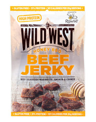 Wild West Beef Jerky Honey BBQ - Flue.no - turmat