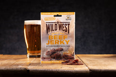Wild West Beef Jerky Honey BBQ - Flue.no - turmat