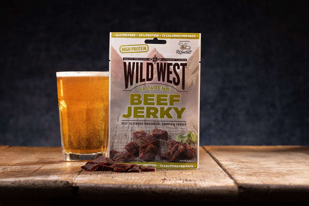 Wild West Beef Jerky Jalapeno - Flue.no - turmat