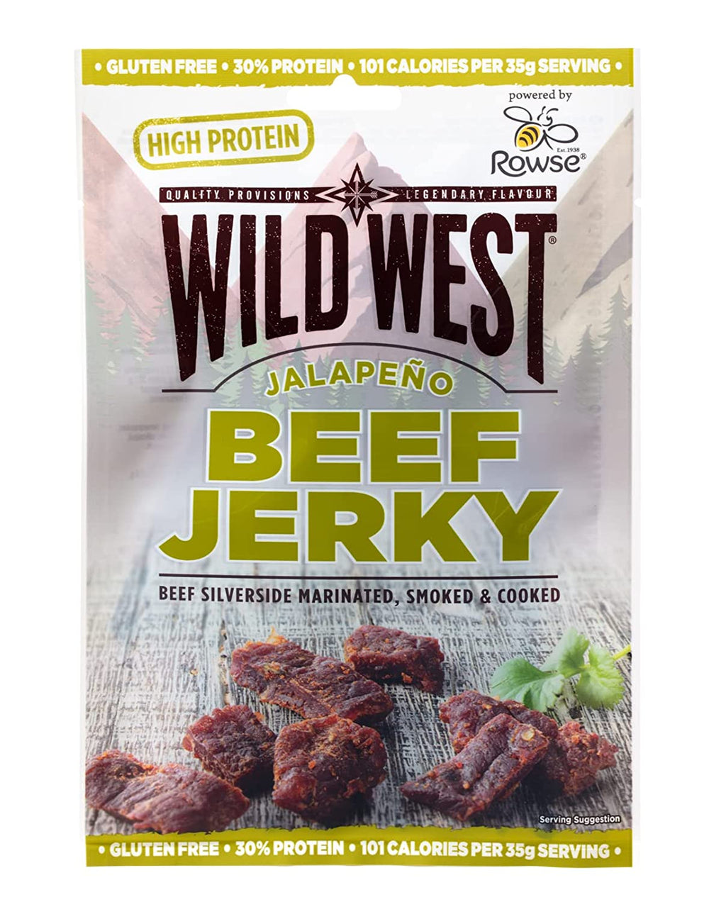Wild West Beef Jerky Jalapeno - Flue.no - turmat