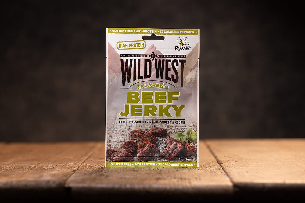Wild West Beef Jerky Jalapeno - Flue.no - turmat