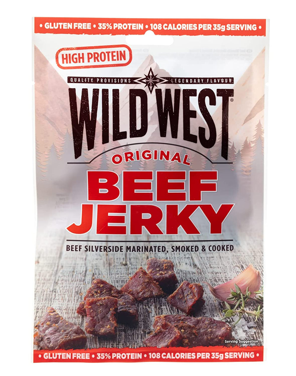 Wild West Beef Jerky Original - Flue.no - turmat