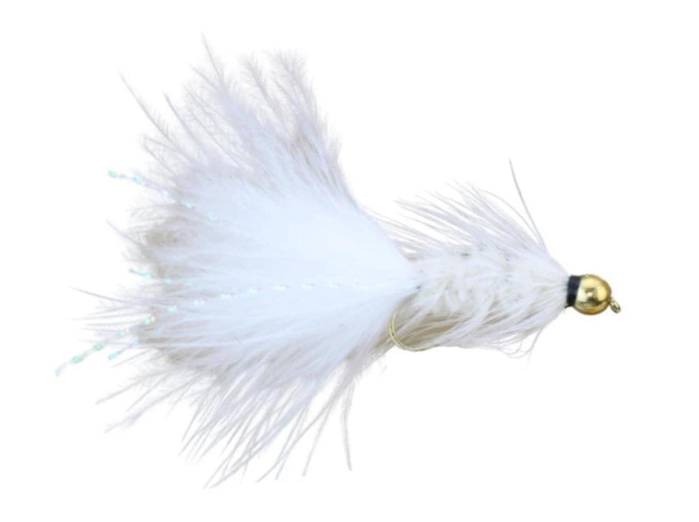Woolly Bugger White BH - Flue.no - Fiskefluer