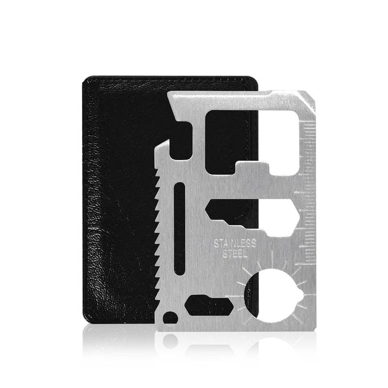 Credit Card Multitool | 11 Funksjoner i rustfritt stål - Friluftsliv