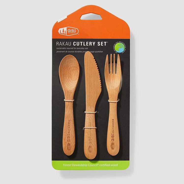 RAKAU CUTLERY SETT MED TURBESTIKK | GSI