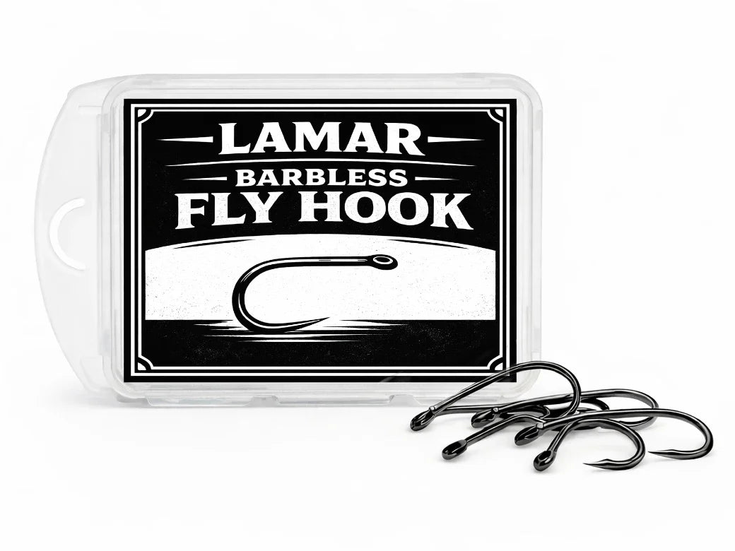 Barbless Fly Hook 25pk | Lamar