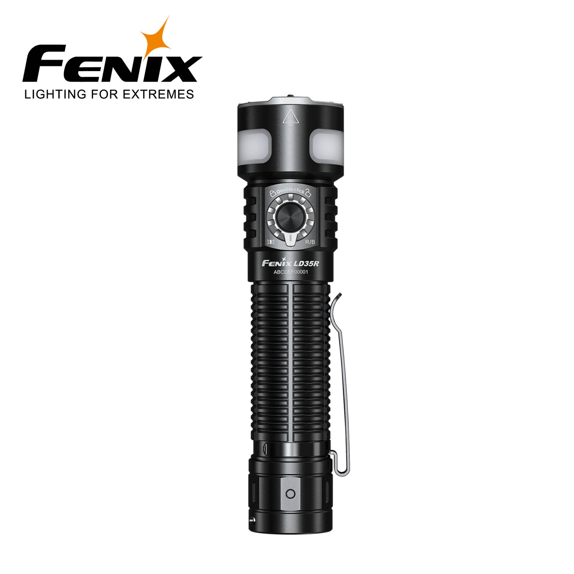 FENIX LD35R LYKT 1800LM 3-lys HVIT/RØD/Blå