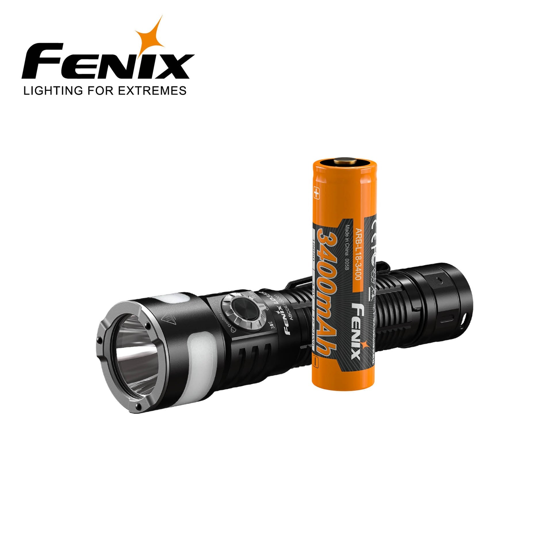 FENIX LD35R LYKT 1800LM 3-lys HVIT/RØD/Blå