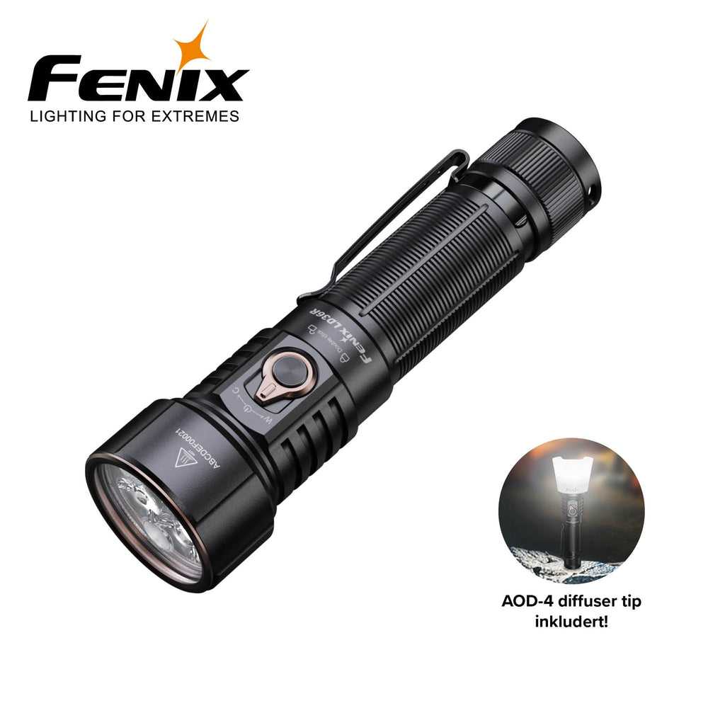 FENIX LD36R LYKT BLACK 3600LM MULTICOLOR