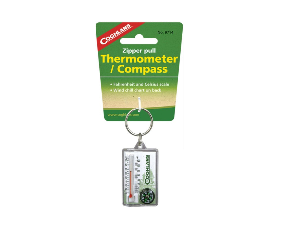 Termometer & Kompass | Nøkkelring - Leve ute