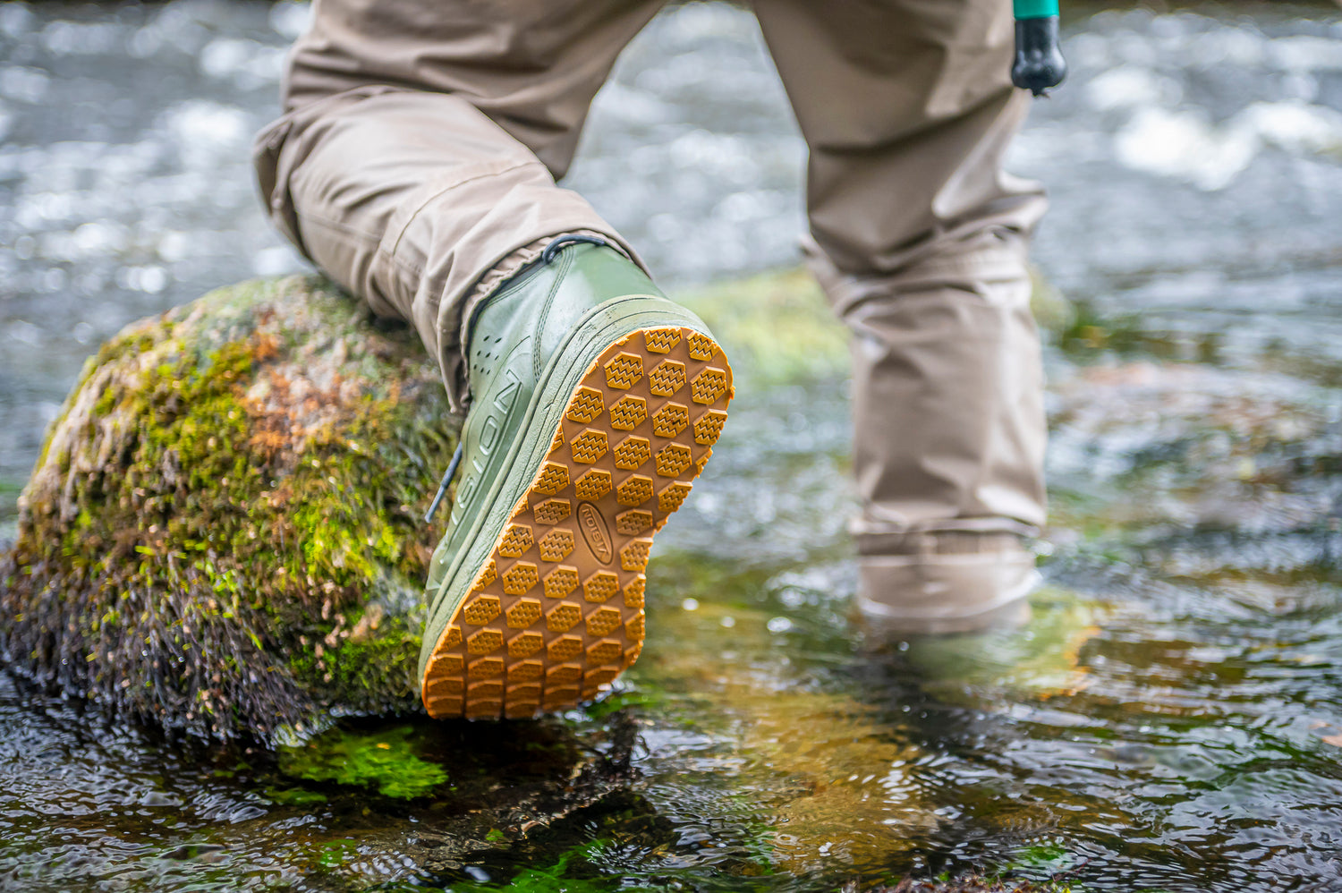 Vision Koski Gummi 2.0 Grønn Vadesko - Vision, Sko, Vadesko, Gummisåler