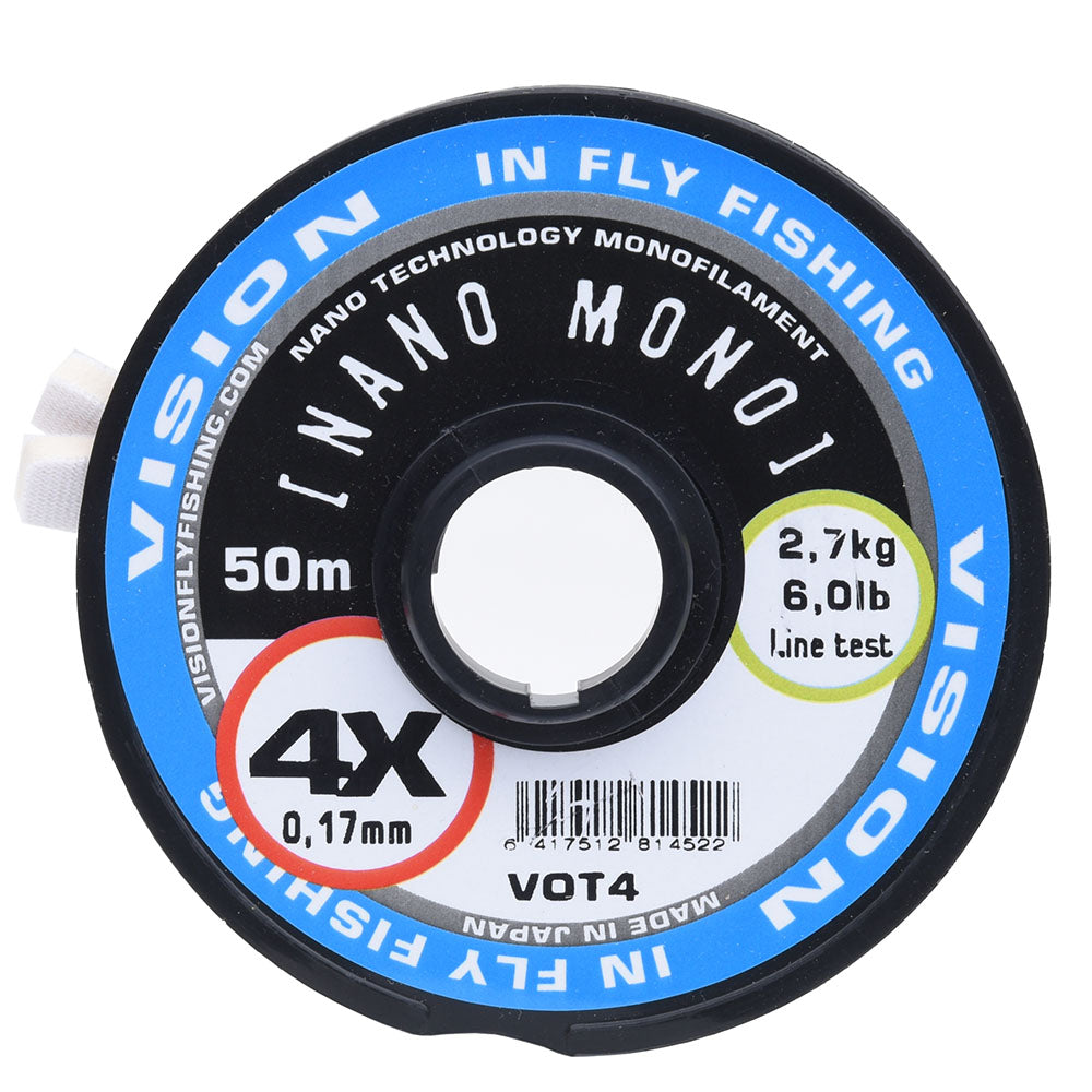 Vision Nano Mono Tippet - Vision, tippet, fortommer-tippets, tippet materiale