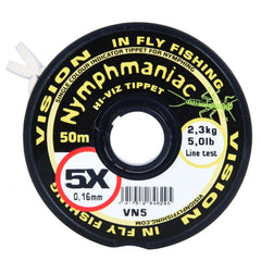 Vision Nymphmaniac Hi-Viz Tippet - Vision, tippet, fortommer-tippets, tippet materiale