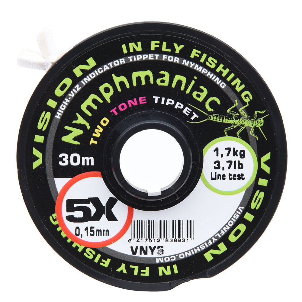 Vision Nymphmaniac Two Tone Tippet - Vision, tippet, fortommer-tippets, tippet materiale