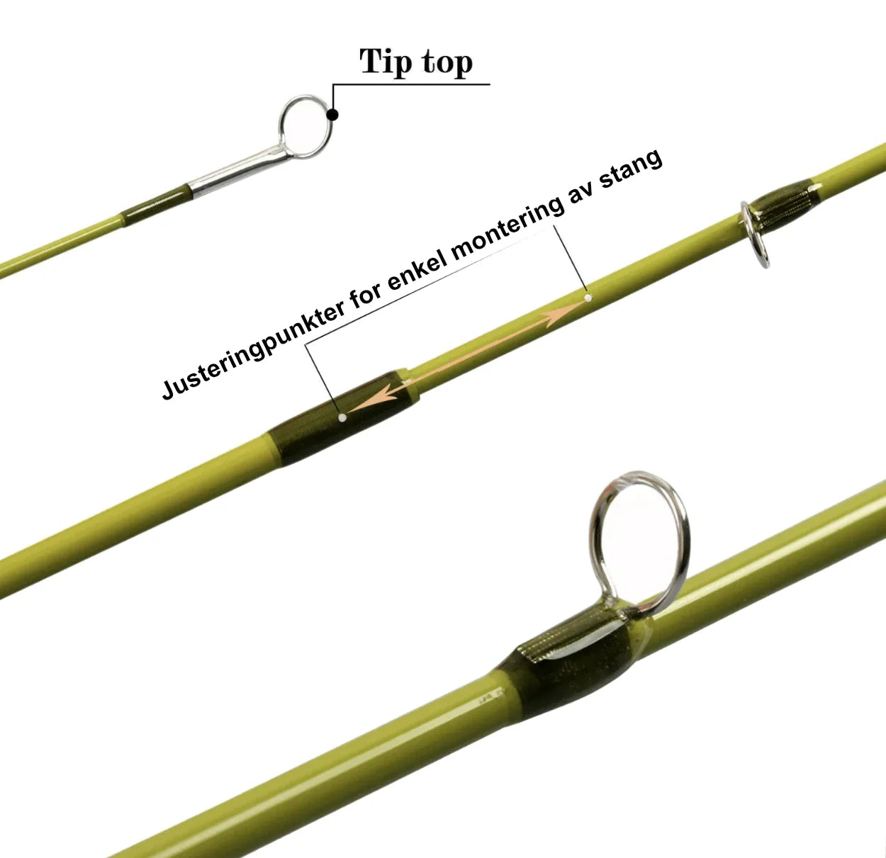 Practice casting Fluestang | Øvingsstang